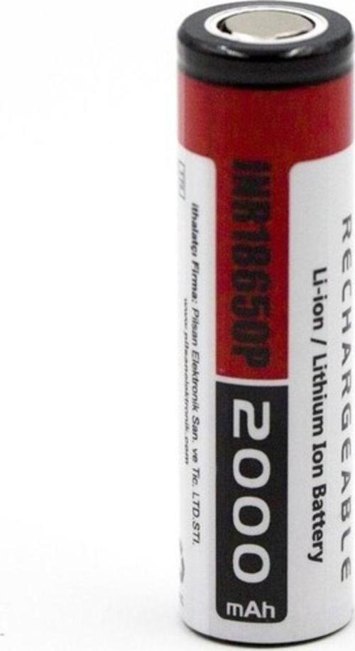 18650P 3.7 V 2000 Mah 15C Şarj Edilebilir Li-Ion Pil