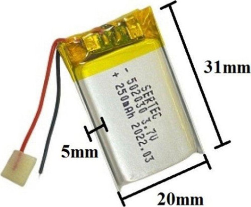 Lipo Polimer 502030 3.7V 250Mah Lityum Polimer Pil