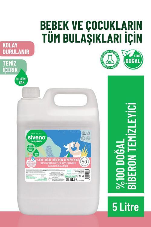 %100 Doğal Emzik ve Biberon Temizleyicisi Bitkisel Elde Bulaşık Sabunu Nemlendirici Vegan 5000 ml