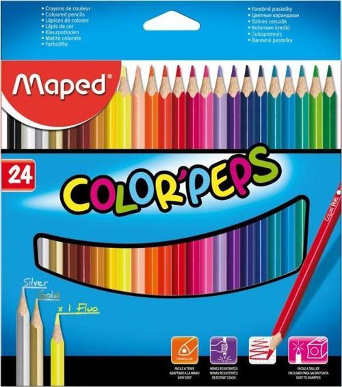 Color'Peps Kuru Boya Kalemi 24 Renk Kutu 183224
