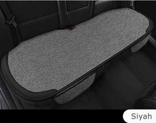 Chery Tiggo 7 Pro Araca Özel Koltuk Koruyucu Keten Minder Cepli 3 Lü Set Siyah