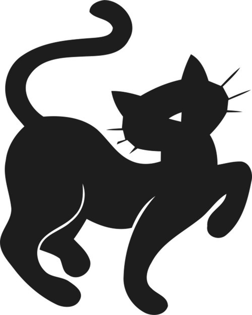 KEDİ FOLYO STİCKER 40cm Uzunluk