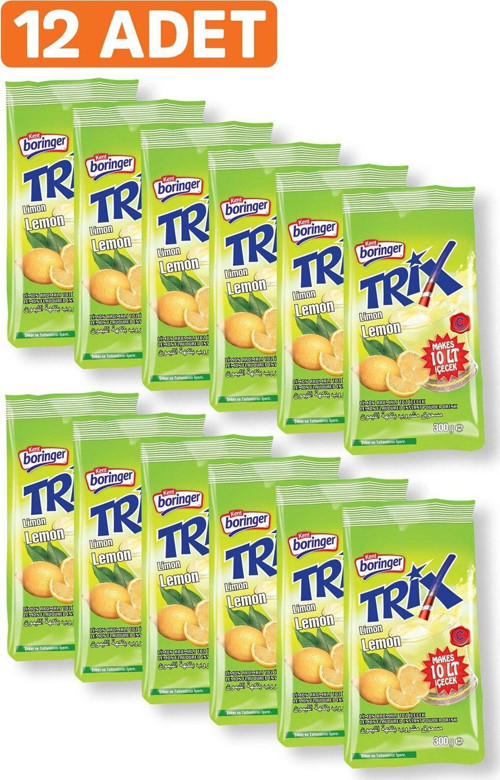 Trix Limon Aromalı Toz Içecek 300 Gr*12 Adet
