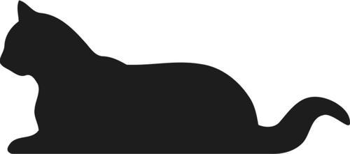 KEDİ FOLYO STİCKER 20cm uzunluk