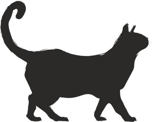 KEDİ FOLYO STİCKER 30cm Uzunluk