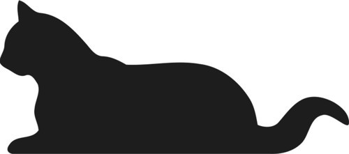 KEDİ FOLYO STİCKER 70cm Uzunluk