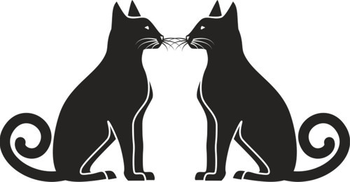 KEDİ FOLYO STİCKER 90 cm uzunluk