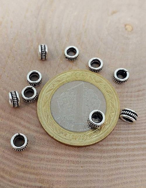 925 Ayar Gümüş Boncuk Ara Malzeme 3*5mm/3 adet (45630)