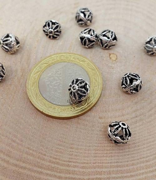 925 Ayar Gümüş Boncuk Ara Malzeme 7mm/2 adet (45614)