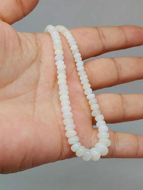 Avustralya Opal Taşı Kolye Yansımalı Renkler 47 Karat Çelik Kapama (51266)