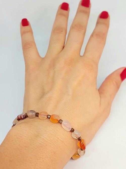 Akik Taşı Tasarım Bileklik (47144)