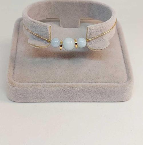 Akuamarin Taşı Tasarım Bileklik (52066)
