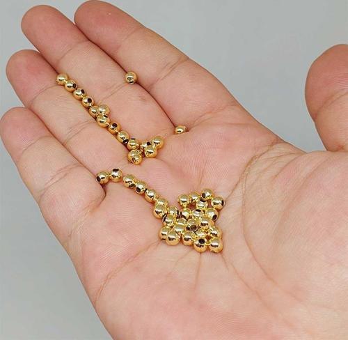 Altın Kaplama Boncuk Ara Malzeme 4mm/10 adet (52470)