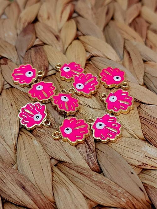 Altın Kaplama Fuşya İstiridye Aparat/2 adet (51828)