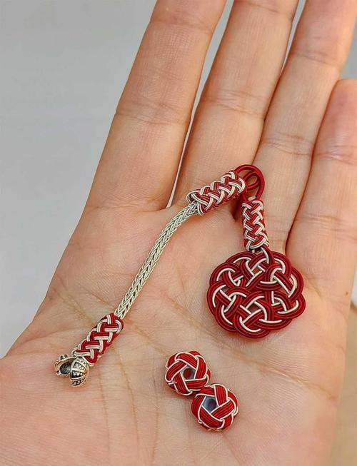 Bakır El İşi Kazaz Püskül & 2 Habbeli Takım (45566)