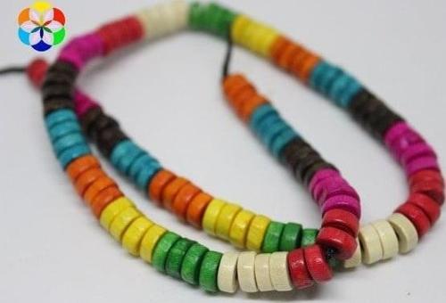 Bileklik Boy Ahşap Yarım Dizi Rondela Gökkuşağı (18CM UZUNLUĞUNDADIR)