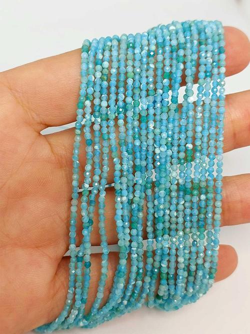 Bileklik Boy Amazonit Taşı Dizi 1.5mm (45408) Yarım Dizi (17CM UZUNLUĞUNDADIR)