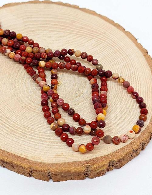 Bileklik Boy Jasper Taşı Yarım Dizi 4mm (44505) (18CM UZUNLUĞUNDADIR)
