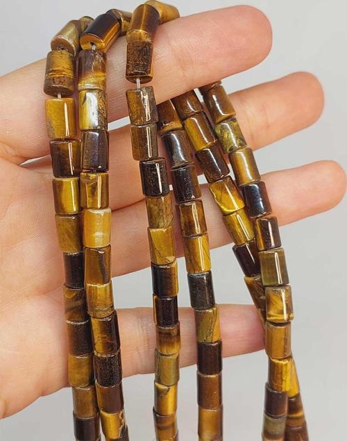 Bileklik Boy Kaplan Gözü Taşı Şekilli 5.5x7.5mm Yarım Dizi (49414) (18CM UZUNLUĞUNDADIR)