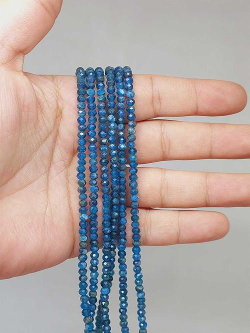Bileklik Boy Apatit Taşı Dizi 2.5*3.5mm (51228) Yarım Dizi (17CM UZUNLUĞUNDADIR)