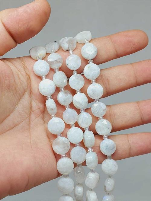 Bileklik Boy Ay Taşı 5.5*9.5mm Yarım Dizi (51480) (18CM UZUNLUĞUNDADIR)