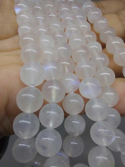 Bileklik Boy Ay Taşı Royal Quality Yansımalı Renkler Yarım Dizi 8mm (51278) (18CM UZUNLUĞUNDADIR)