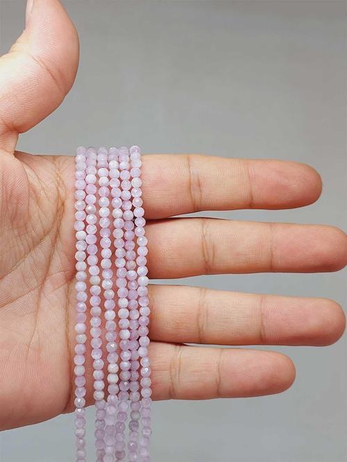 Bileklik Boy Kunzit Taşı Dizi 2.5*3.5mm (51230) Yarım Dizi (17CM UZUNLUĞUNDADIR)