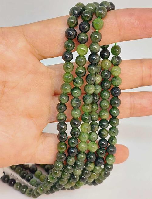 Bileklik Boy Diopsit Taşı Yarım Dizi 5.5mm (49248) (18CM UZUNLUĞUNDADIR)