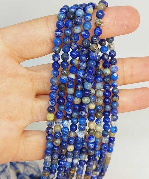 Bileklik Boy Lapis Taşı Yarım Dizi 4mm (49242) (18CM UZUNLUĞUNDADIR)