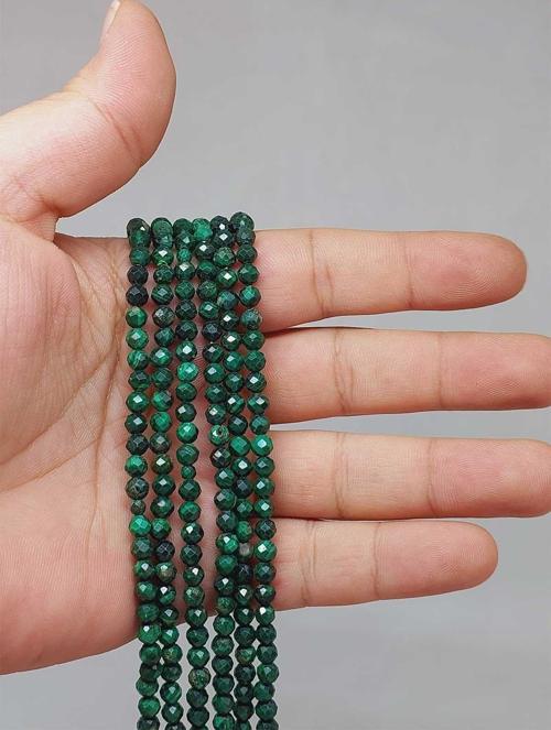 Bileklik Boy Malakit Taşı Yarım Dizi 4mm (51244) (18CM UZUNLUĞUNDADIR)