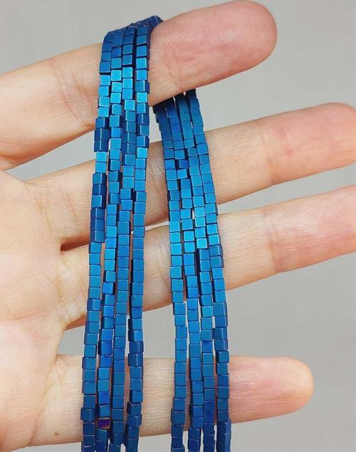 Bileklik Boy Hematit Taşı Dizi 2*2mm (49652) Yarım Dizi (17CM UZUNLUĞUNDADIR)