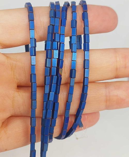 Bileklik Boy Hematit Taşı Dizi 2*4mm (49658) Yarım Dizi (17CM UZUNLUĞUNDADIR)