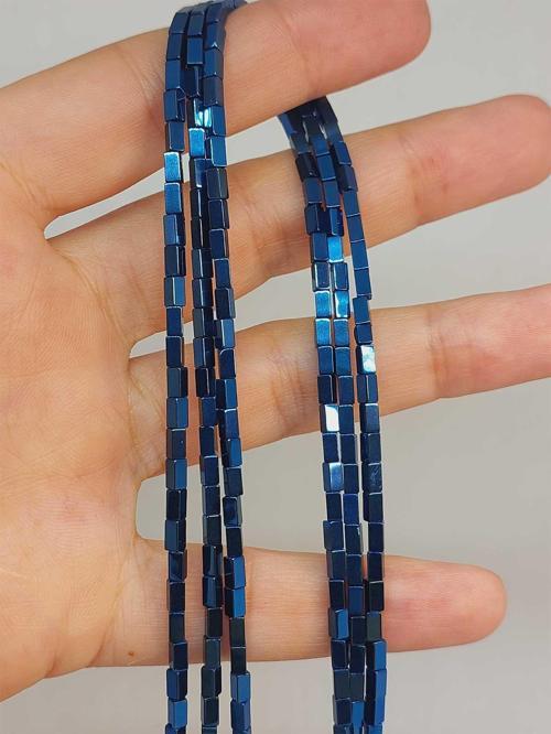 Bileklik Boy Hematit Taşı Dizi 2*4mm (49660) Yarım Dizi (17CM UZUNLUĞUNDADIR)