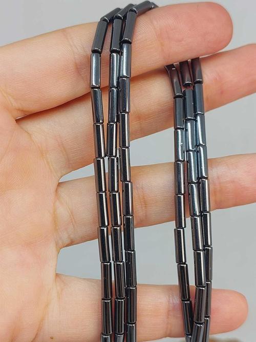 Bileklik Boy Hematit Taşı Dizi 3*9mm (49620) Yarım Dizi (17CM UZUNLUĞUNDADIR)