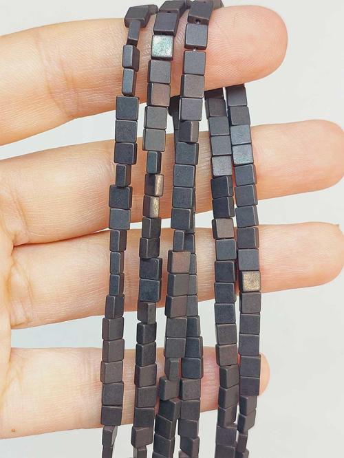 Bileklik Boy Hematit Taşı Dizi 4*2mm (49626) Yarım Dizi (17CM UZUNLUĞUNDADIR)