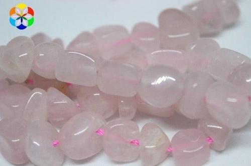Bileklik Boy Pembe Kuvars Doğal Tımbıl Taşlar Yarım Dizi (18CM UZUNLUĞUNDADIR)