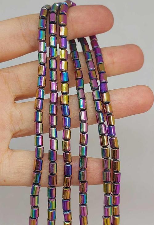 Bileklik Boy Hematit Taşı Yarım Dizi 4*5.5mm (48138) (18CM UZUNLUĞUNDADIR)