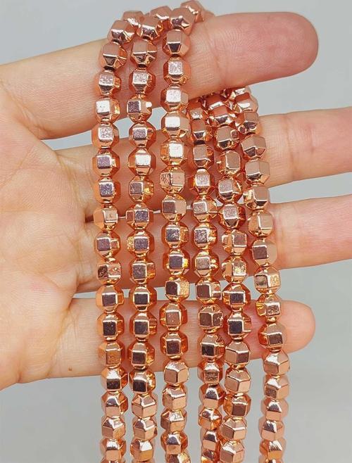 Bileklik Boy Hematit Taşı Yarım Dizi 5.5mm (48160) (18CM UZUNLUĞUNDADIR)