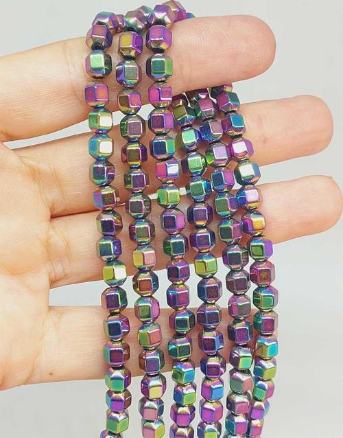 Bileklik Boy Hematit Taşı Yarım Dizi 5.5mm (48166) (18CM UZUNLUĞUNDADIR)