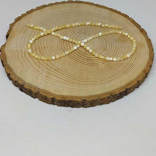 Bileklik Boy Sedef Taşı Karamel Yarım Dizi 4mm (18CM UZUNLUĞUNDADIR)