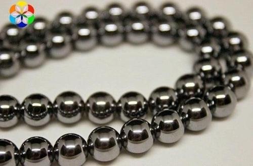 Bileklik Boy Terahertz Taşı Yarım Dizi 8mm (18CM UZUNLUĞUNDADIR)