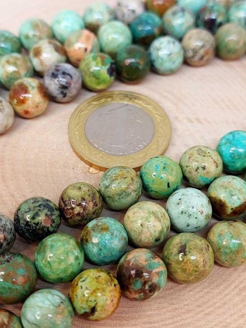 Bileklik Boy Turkuaz Taşı Yarım Dizi 8mm (PERU) (18CM UZUNLUĞUNDADIR)