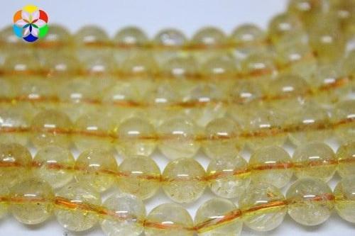 Bileklik Boy Sitrin Taşı Koyu Renk Yarım Dizi 8mm (18CM UZUNLUĞUNDADIR)