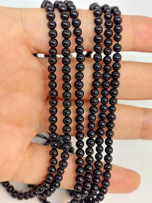 Bileklik Boy Turmalin Taşı Dizi 3-3.5mm Aralığı (45216) Yarım Dizi (17CM UZUNLUĞUNDADIR)