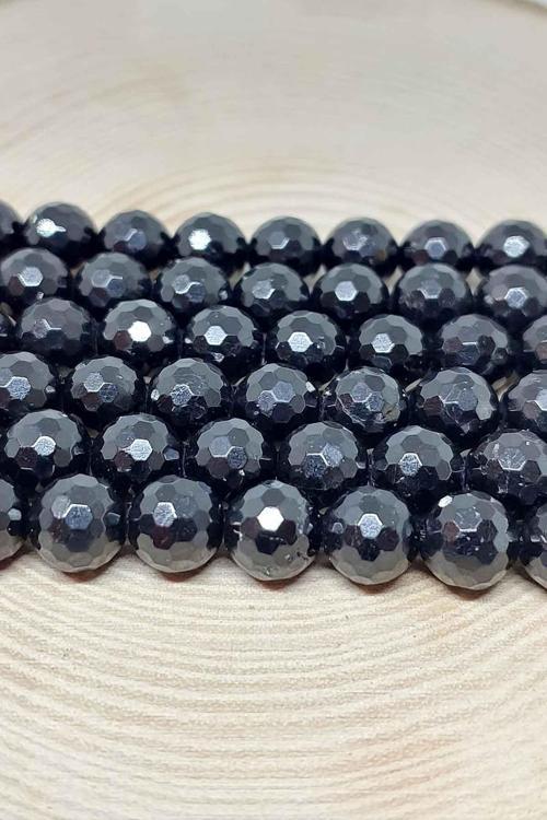 Bileklik Boy Turmalin Taşı Faset Kesim Yarım Dizi 8mm (18CM UZUNLUĞUNDADIR)