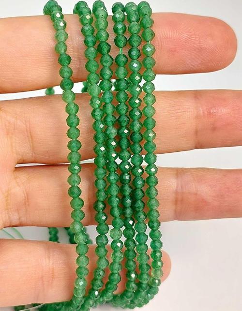 Bileklik Boy Yarım Dizi Aventurin Taşı Dizi 3mm (45448) (17CM UZUNLUĞUNDADIR)