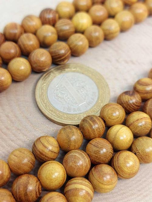 Bileklik Boy Yarım Dizi Ud Ağacı Ahşap 8mm (45260) (18CM UZUNLUĞUNDADIR)
