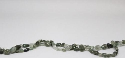 Bileklik Boy Yeşil Rutil Doğal Taş Yarım Dizi (18CM UZUNLUĞUNDADIR)