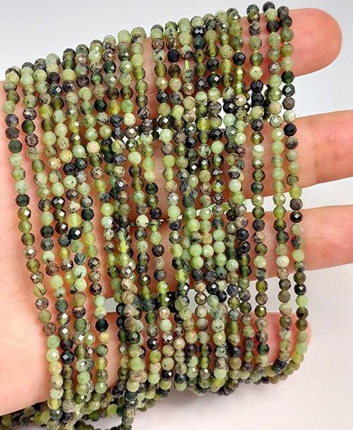Bileklik Boy Yeşim Taşı Dizi 2.5mm (45450) Yarım Dizi (17CM UZUNLUĞUNDADIR)