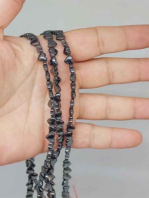 Hematit Taşı Kalp Şekilli 2.5*5mm Dizi (52416)